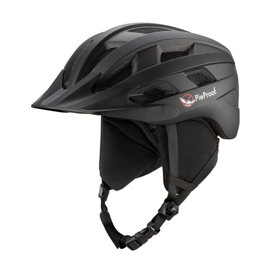 PieProof Cycle Helmet in Matt Black, size Small.