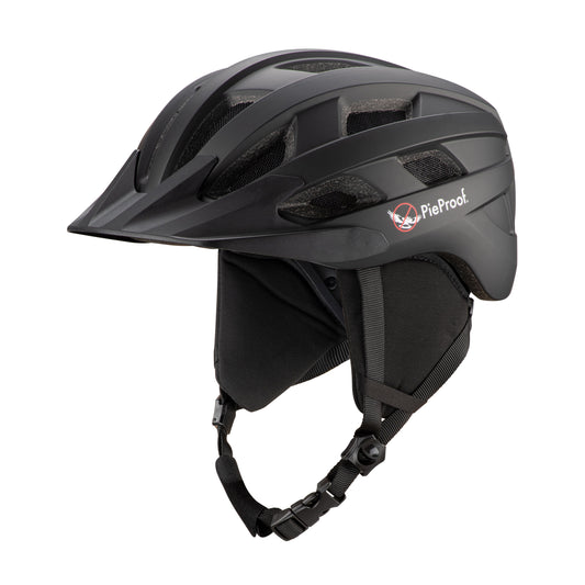 PieProof Cycle Helmet in Matt Black, size Medium.