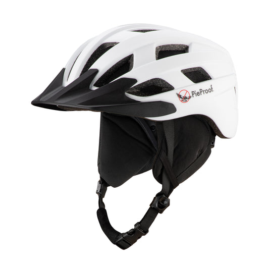 PieProof Cycle Helmet in Matt White, size Small.