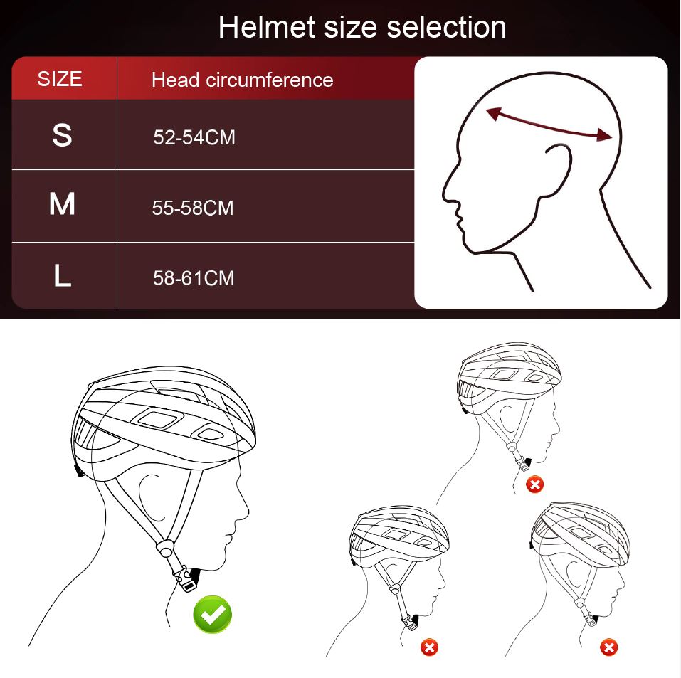 Measure head for cycle helmet sale